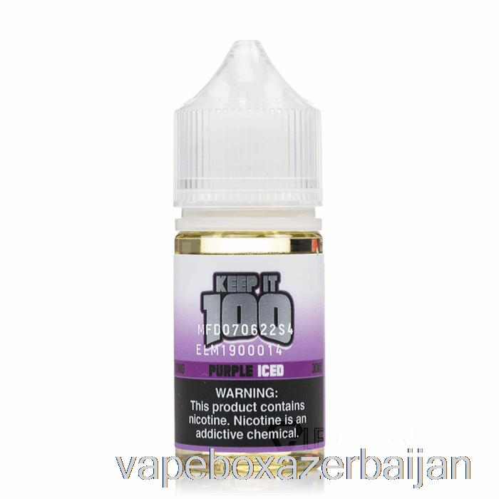 E-Juice Vape Purple Iced - Keep It 100 SALTS - 30mL 50mg